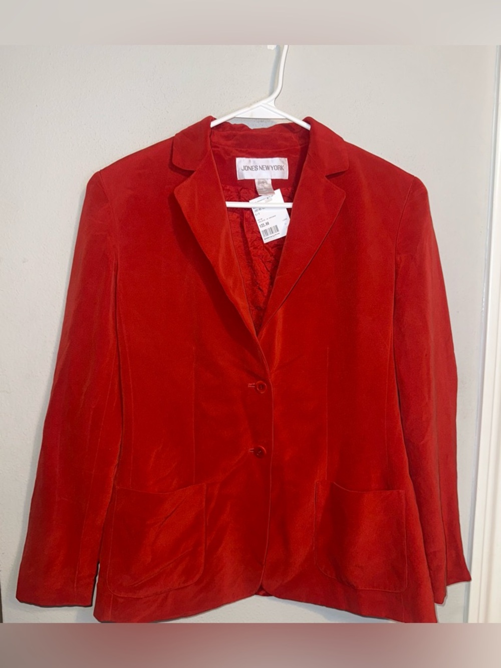Jones New York Vibrant Red Blazer